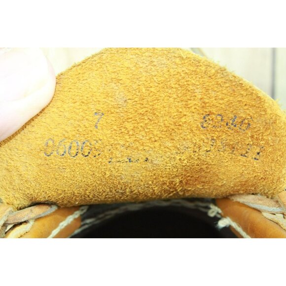 Vintage LL Bean Brown Leather Unlined Moccasin Hunting Duck Boots Size 7 M - Picture 8 of 10